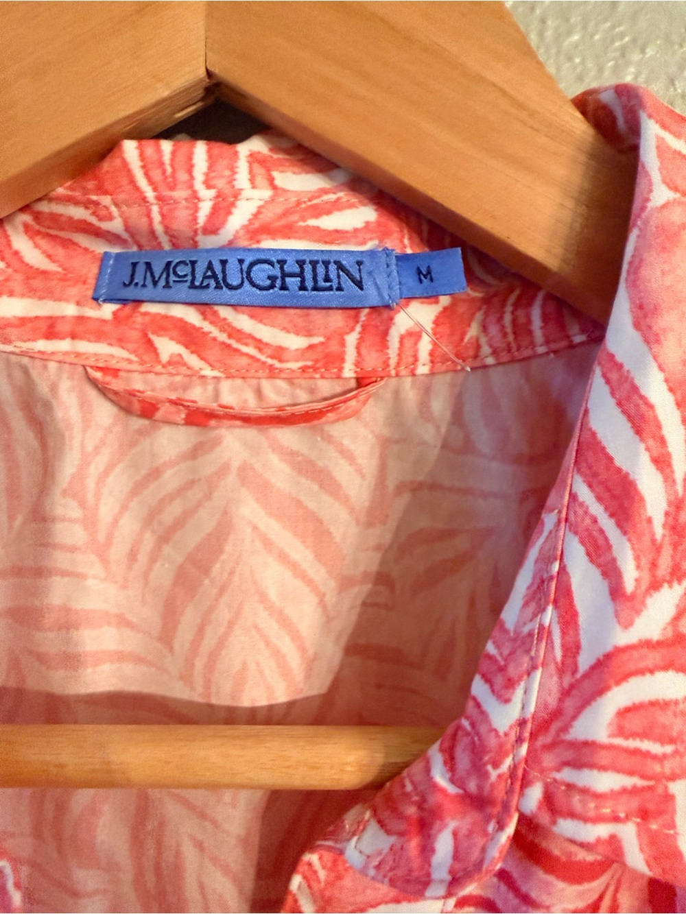 J. McLaughlin Palm Breeze Kirby Dress Size Medium Rose White - Picture 5 of 10